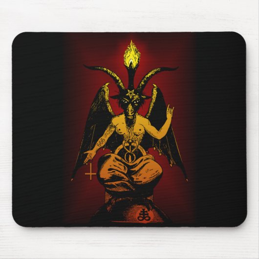Satanic Goat mousepad Muismat (Voorkant)