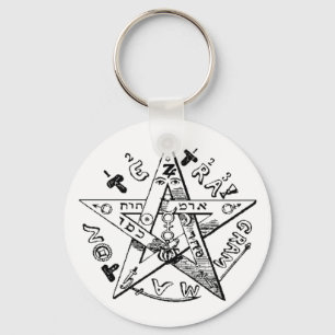 Satanic Pentagram Sleutelhanger