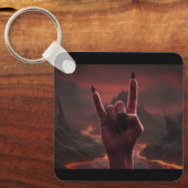 Satanic Salute Sleutelhanger (Voorkant)