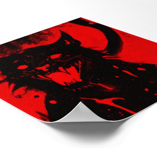 SATANICAT | Impression papier mat (Coin)