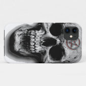 Satanisch bocht met schedelontwerp Case-Mate iPhone case (Achterkant (horizontaal))