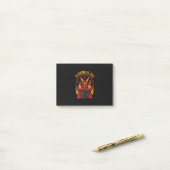 Satanische geitenpremie post-it® notes (Op bureau)