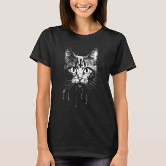 Satanische Kat Satanisme Gotische Occulte Onheilig T-shirt