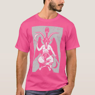Satanische occulte duivel Baphomet Goat T-shirt
