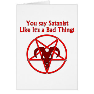 Satanist Bad Thing Dark Humour Chèvre Pentacle