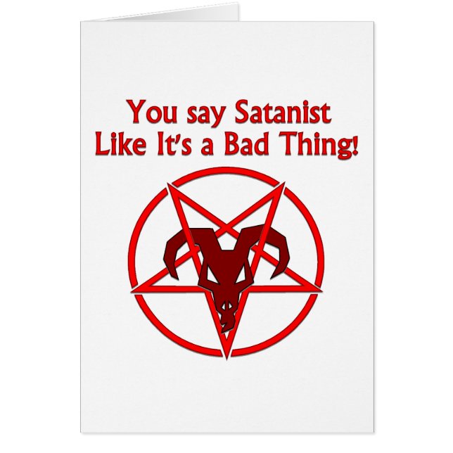 Satanist Bad Thing Dark Humour Chèvre Pentacle (Devant)