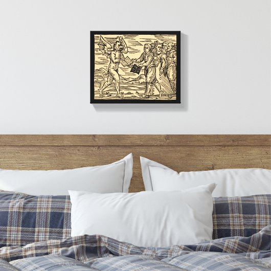 Satan's heksen swap teksten 8x10 canvas afdruk (Insitu (Slaapkamer))