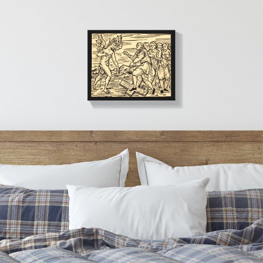 Satans heksen verwerpen christendom 8x10 canvas afdruk (Insitu (Slaapkamer))