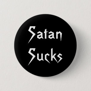 SatanSucks Ronde Button 5,7 Cm