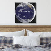 Satelliet-afbeelding van Aarde 2 Canvas Afdruk (Insitu (Slaapkamer))