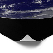 Satelliet-afbeelding van Aarde 2 Poster (Hoek)
