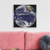 Satelliet-afbeelding van de aarde canvas afdruk (Insitu (Woonkamer))