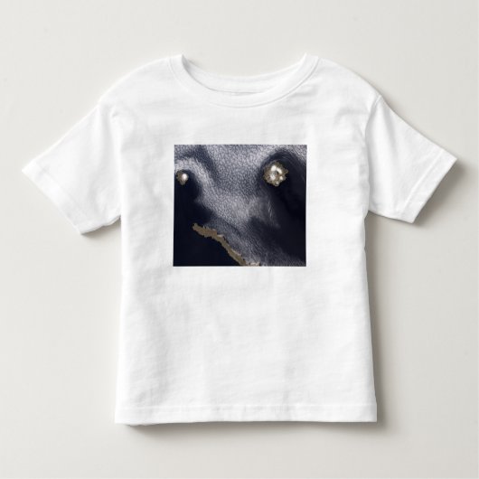 Satelliet-afbeelding van het eiland Semisopochnoi Kinder Shirts (Voorkant)