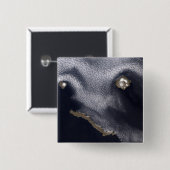 Satelliet-afbeelding van het eiland Semisopochnoi Vierkante Button 5,1 Cm (Voorkant /achterkant)