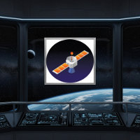 Satelliet in de ruimte