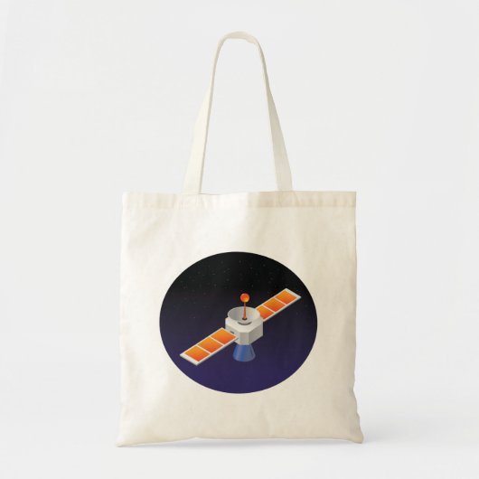 Satelliet in de ruimte tote bag (Voorkant)