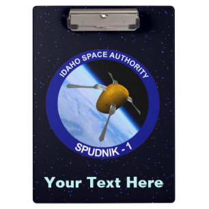 Satelliet Missiepatch Idaho Spudnik Klembord