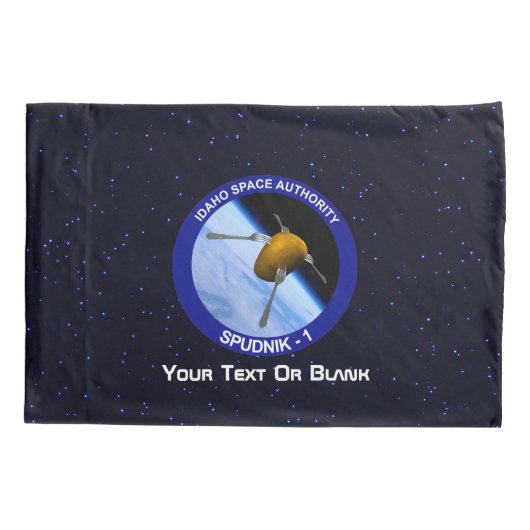 Satelliet Missiepatch Idaho Spudnik Kussensloop (Achterkant)