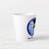 Satelliet Missiepatch Idaho Spudnik Latte Mok (Voorkant)