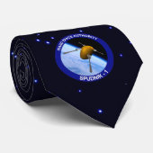 Satelliet Missiepatch Idaho Spudnik Stropdas (Opgerold)