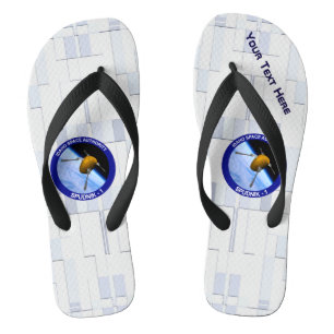 Satelliet Missiepatch Idaho Spudnik Teenslippers