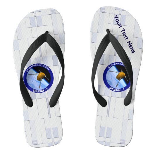 Satelliet Missiepatch Idaho Spudnik Teenslippers (Voetbed)