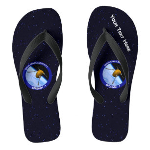 Satelliet Missiepatch Idaho Spudnik Teenslippers