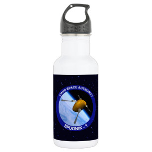 Satelliet Missiepatch Idaho Spudnik Waterfles