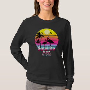 Satelliet strand Florida FL Zomer  zonsondergang S T-shirt
