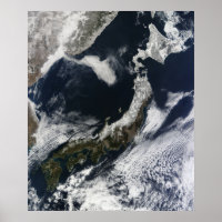 Satelliet uitzicht Japan