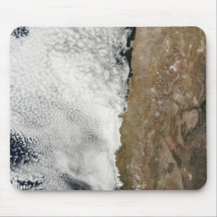 Satelliet-uitzicht van de Andes-bergen Muismat