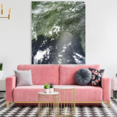 Satelliet-uitzicht van de Golf van Mexico 2 Canvas Afdruk (Insitu (Woonkamer))