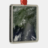 Satelliet-uitzicht van de Golf van Mexico 2 Metalen Ornament (Rechts)