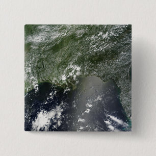 Satelliet-uitzicht van de Golf van Mexico 2 Vierkante Button 5,1 Cm