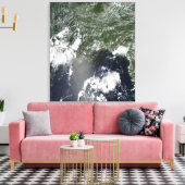 Satelliet-uitzicht van de Golf van Mexico Canvas Afdruk (Insitu (Woonkamer))
