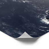 Satelliet-uitzicht van de Golf van Mexico Poster (Hoek)