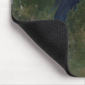 Satelliet-uitzicht van de Grote Meren Muismat (Hoek)