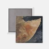 Satelliet-uitzicht van de Hoorn van Afrika Magneet (Voorkant / Achterkant)