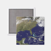 Satelliet-uitzicht van de oostkust van de Verenigd Magneet (Voorkant / Achterkant)