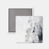 Satelliet-uitzicht van de oostkust van Greenlan Magneet (Voorkant / Achterkant)