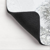 Satelliet-uitzicht van de oostkust van Greenlan Muismat (Hoek)