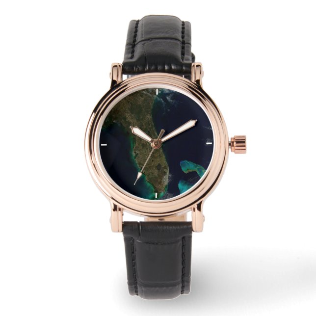Satelliet Uitzicht van Florida. Horloge (Voorkant)