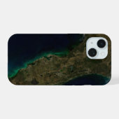 Satelliet Uitzicht van Florida. iPhone 15 Hoesje (Achterkant horizontaal)