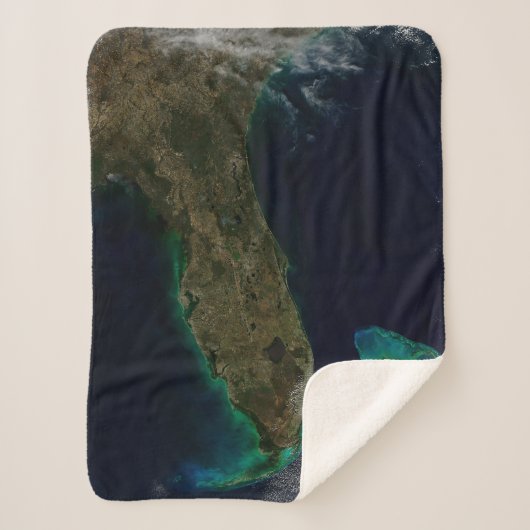 Satelliet Uitzicht van Florida. Sherpa Deken (Voorkant)