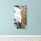 Satelliet-uitzicht van het Andes-gebergte Canvas Afdruk (Insitu (Houten vloer))