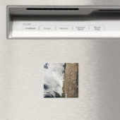 Satelliet-uitzicht van het Andes-gebergte Magneet (Insitu (Vaatwasser))