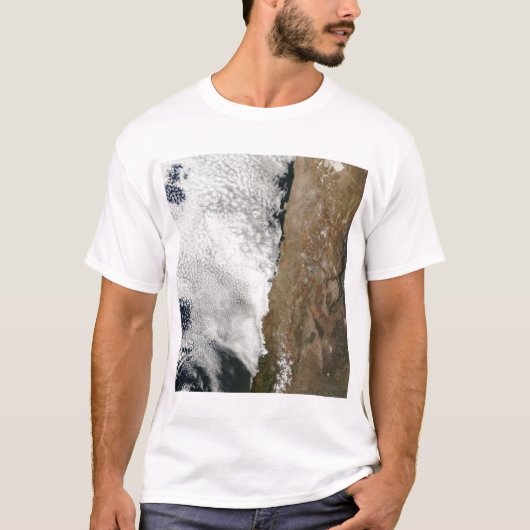 Satelliet-uitzicht van het Andes-gebergte T-shirt (Voorkant)