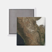 Satelliet-uitzicht van het landschap in Midden-Mex Magneet (Voorkant / Achterkant)