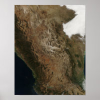 Satelliet-uitzicht van het landschap in Midden-Mex