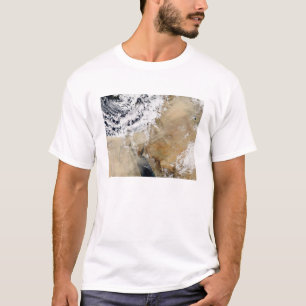 Satelliet-uitzicht van het oostelijke Middellandse T-shirt